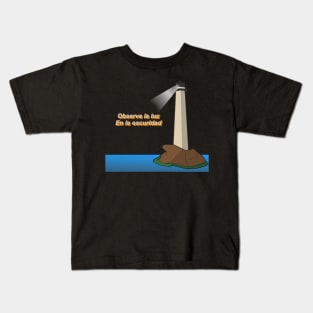 There the way: See the light in the dark Kids T-Shirt